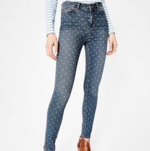 Boden The Soho polka dot skinny jeans